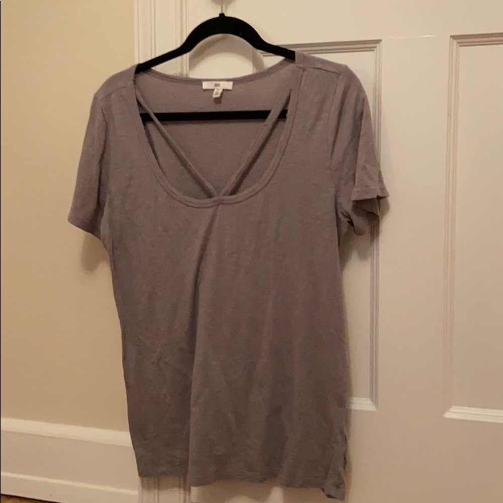 gray “destroyed” t-shirt